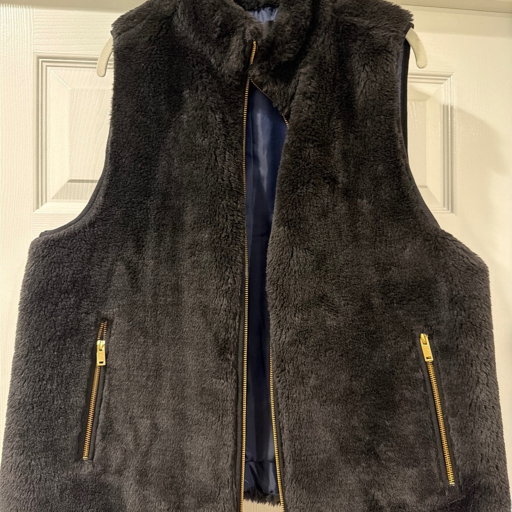 J. Crew Faux Fur Vest